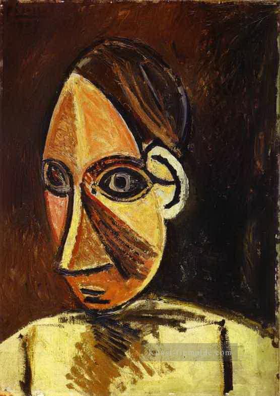 Kopf einer Frau 1907 Kubismus Pablo Picasso Ölgemälde
